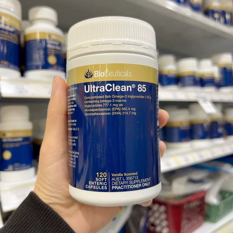 澳洲直邮 BioCeuticals UltraClean 85%高纯度深海鱼油胶囊 120粒