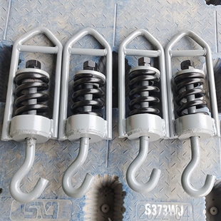 按图纸定做弹簧吊篮尖顶篮式挂钩电机给料机减震缓冲装置厂家包邮