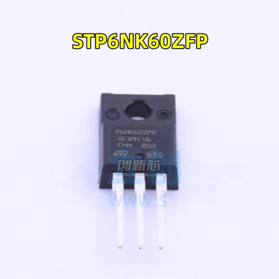 STP6NK60ZFP 直插TO-220F 6A/600V MOSFET场效应管三极管全新原装