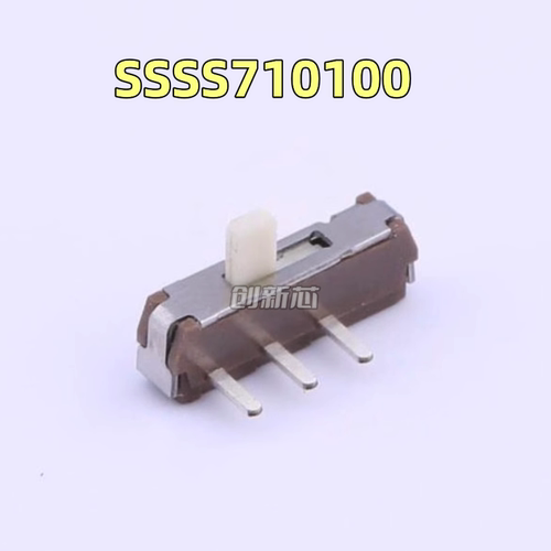 SSSS710100 原装日本ALPS 滑动开关 弯脚3脚2档 单刀双掷卧插开关