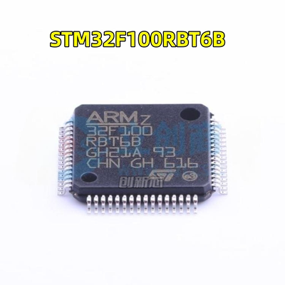 原装正品 STM32F100RBT6B LQFP-64 ARM 嵌入式 32位微控制器 现货