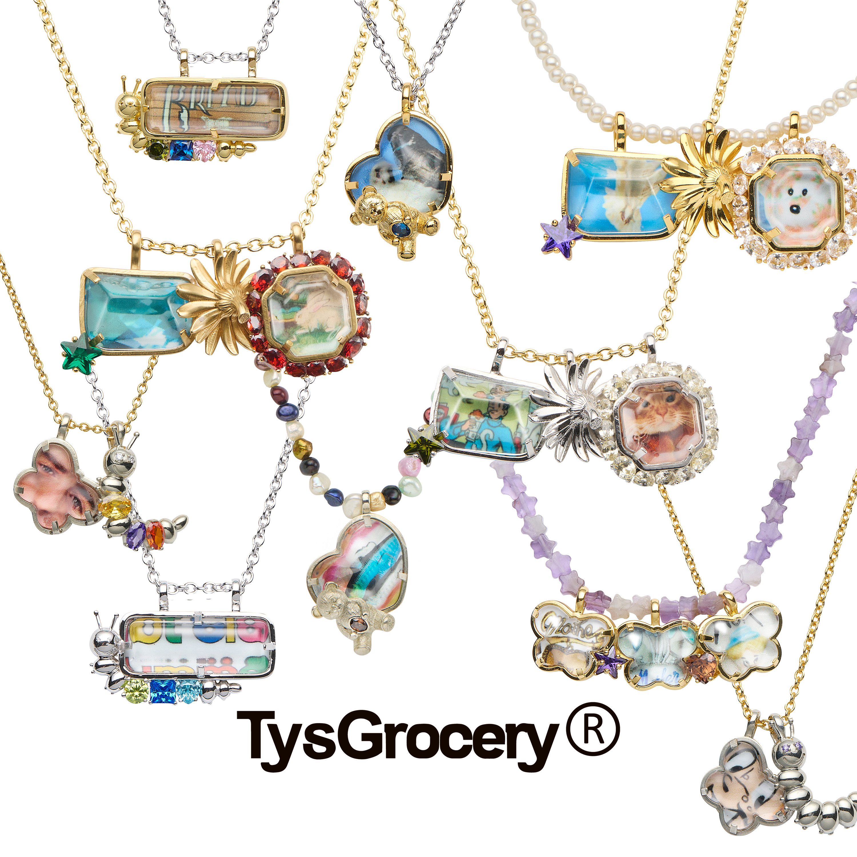 TysGrocery 26 宝石相册系列项链