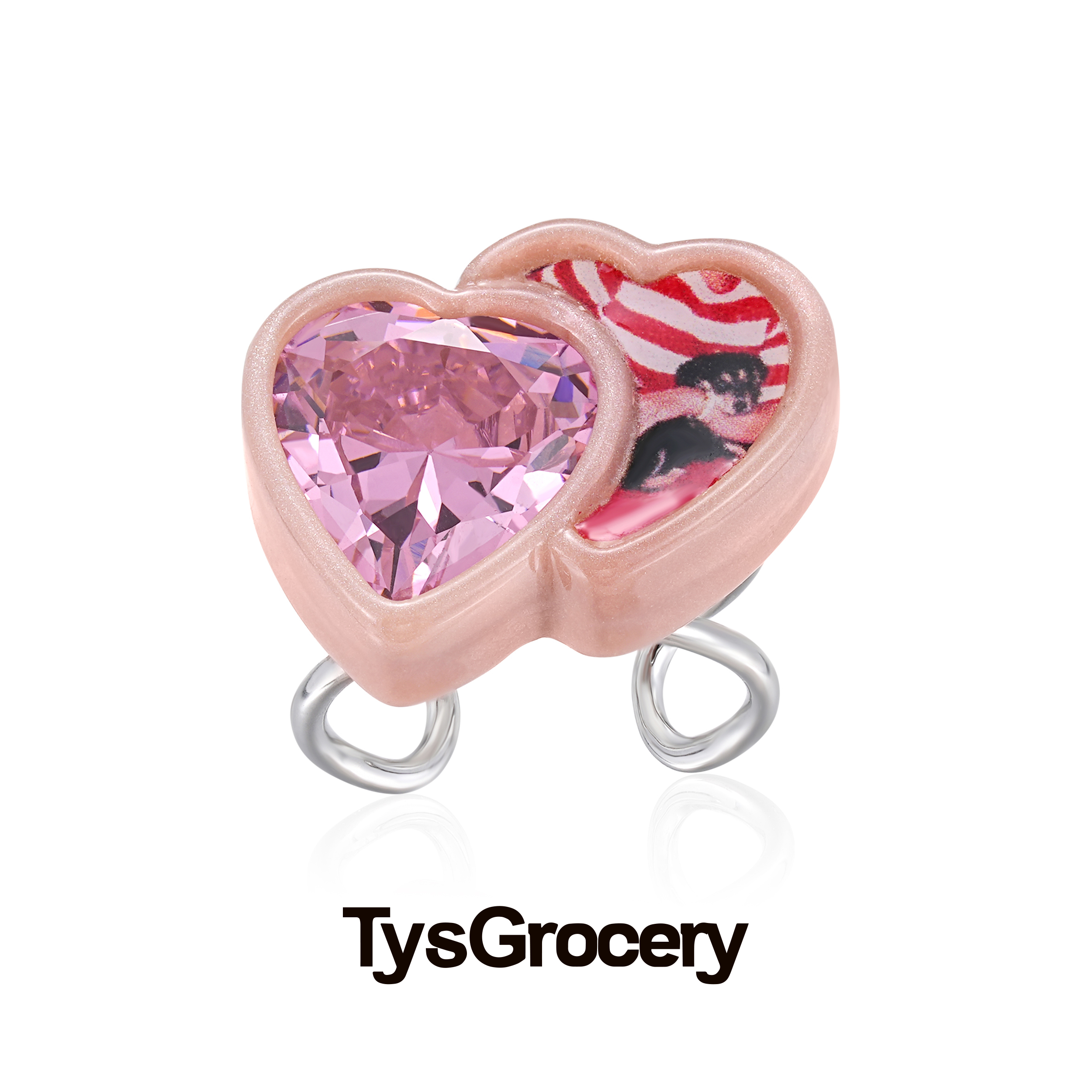 TysGrocery女树脂糖果色开口戒指