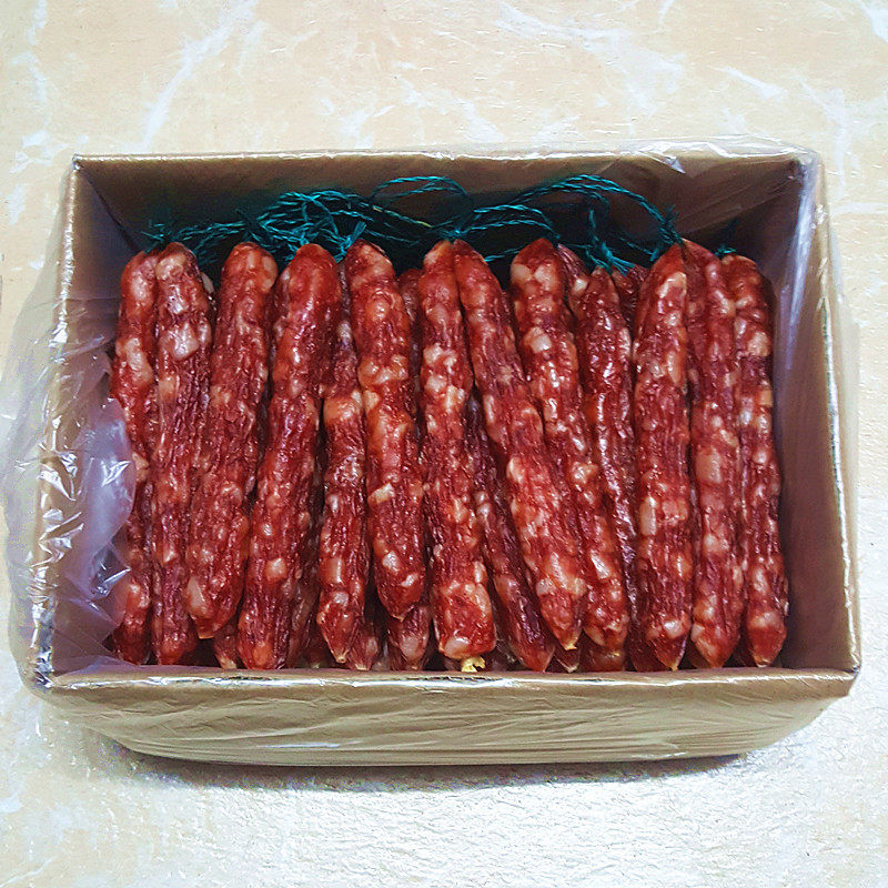 (10斤装)包邮广东广式腊肠腊肉5000g广味香肠咸香腊味批煲仔饭用