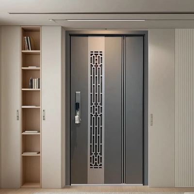 新国标4级通风门中门侧边推拉不加高锌合金甲级防盗门子母进户门