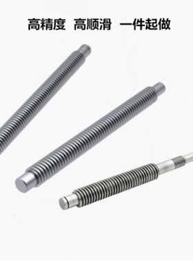 LHU02/06/07-12/16/17/22/26/32/36-3/0度梯形丝杠 两端一阶