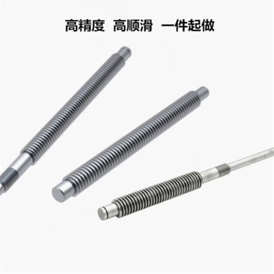 LHU02/06/07-12/16/17/22/26/32/36-3/0度梯形丝杠 两端一阶