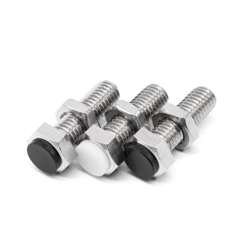 TDB86-M6-L20/76-4/5/8/10/12聚氨酯六角头带挡块螺栓调节型15-70