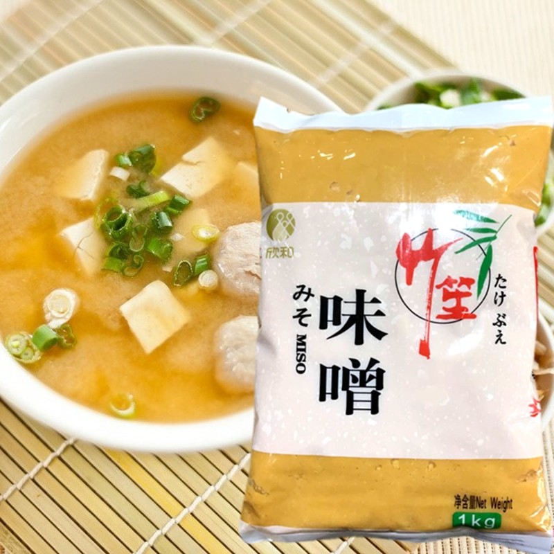 味增酱 味噌汤味曾酱味增汤料包 日式 日本大酱汤欣和白味噌1kg