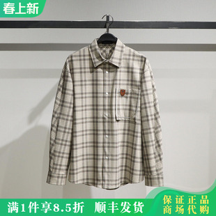 B2CHF4127 PEACEBIRD/太平鸟男装2025冬新款外穿衬衫B2CHF4127M1