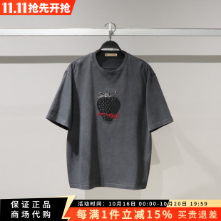 太平鸟男装商场同款2026秋新款圆领短袖T恤B2CNG3156/B2CNG3156L6