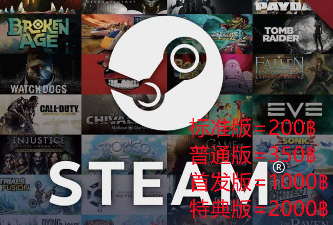 泰国 steam账户充值卡 gift card 礼品卡