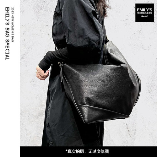 牛皮枕头托特包大包休闲通勤女包