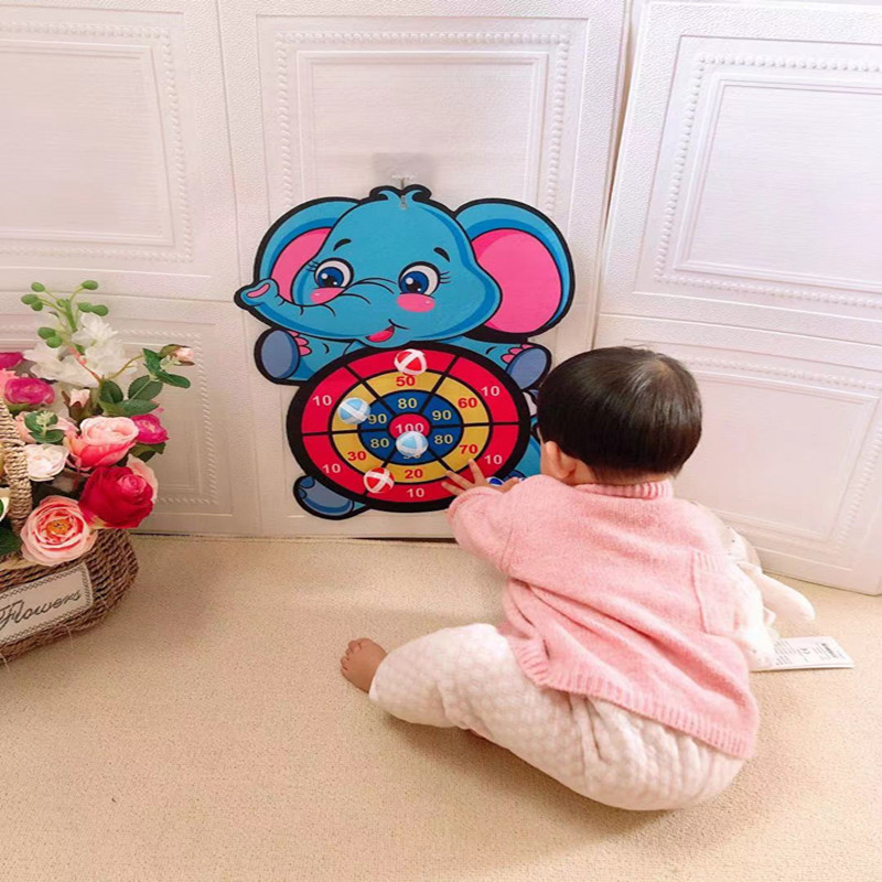 儿童飞镖盘粘粘球亲子球类玩具