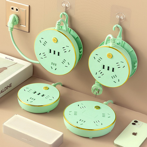 正品官方旗舰插座多功能延长线线智能带3USB多孔插排家用带线线接