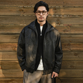 收留原创复古机车风PU皮衣羽绒服男短款 立领高级感黑色外套冬季