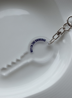 BlueHour原创宇宙钥匙  透明亚克力小挂饰钥匙扣 包包 耳机壳挂件