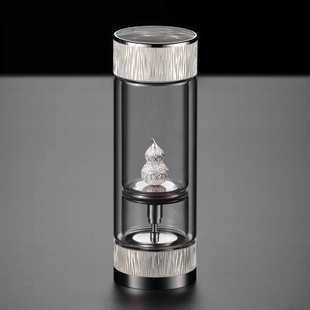 双层玻璃杯茶水分离泡茶杯高档男士商务杯便携车载办公送礼水杯子