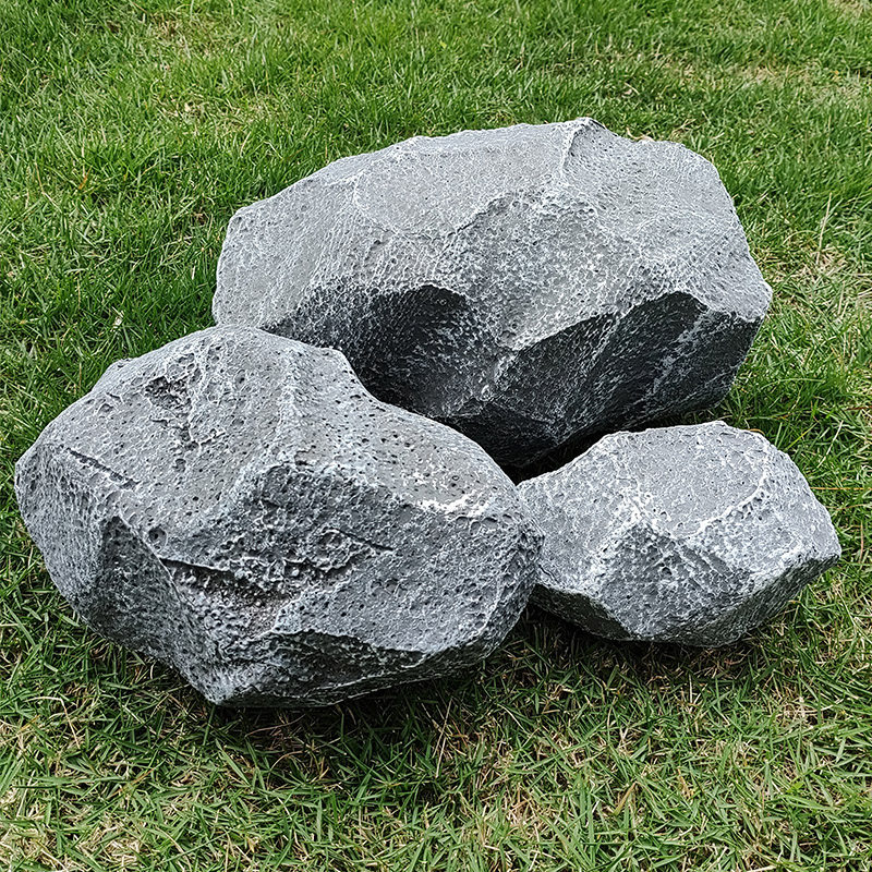 仿真石头假山石司马光砸缸道具泡沫幼儿园活动布景影视大青石造景