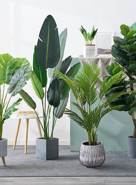 仿真花摆件植物大型假绿植