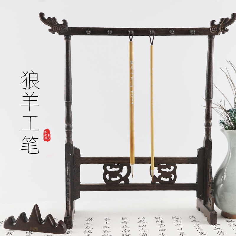安邦勾线瘦金体长峰人物花鸟工笔图片