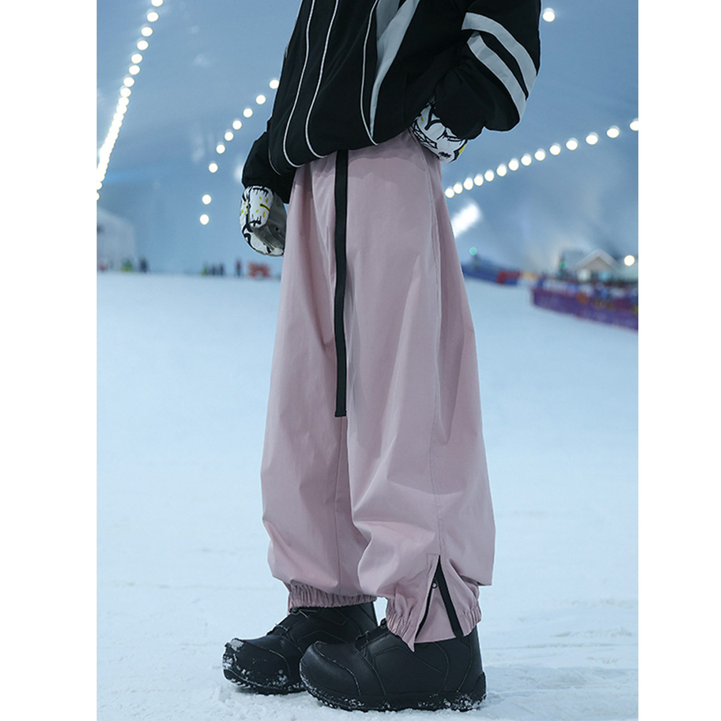 哈尔滨防寒冲锋裤男款冬季防水防风滑雪裤女户外加绒束脚雪裤