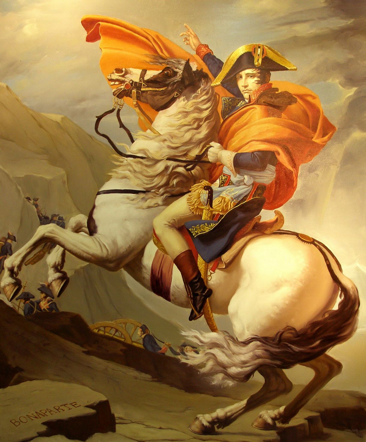 油画客厅装饰画壁画挂画欧式近现代油画人物油画   拿破仑