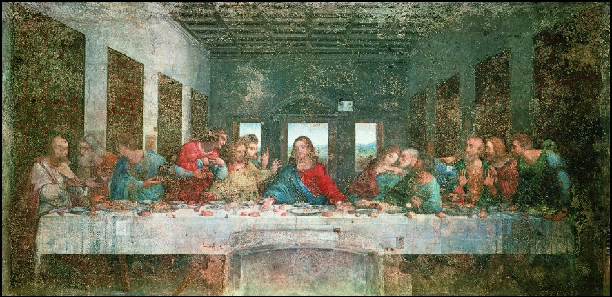 油画客厅装饰画壁画挂画欧式油画人物油画 达芬奇 最后的晚餐