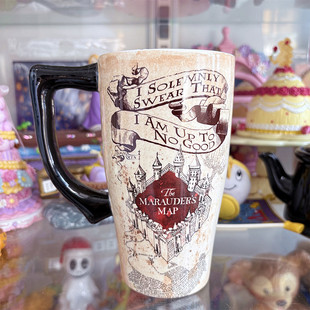 尾单 哈利波特 霍格霍兹学院城堡高身陶瓷马克杯 牛奶杯 水杯子