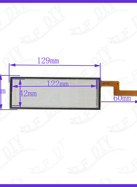 129*45mm  8线触摸手写外屏幕玻璃13423