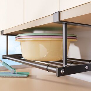 浴室柜各种架子悬挂分层收纳置物架盆子洗脸盆下架神器收纳卫生间