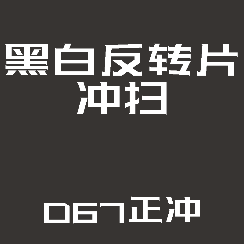 R100 胶片冲洗扫描 D67 黑白正片 新款 黑白反转片冲扫