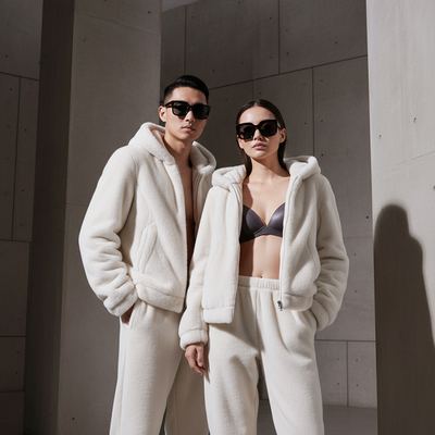 仿貂加厚新款睡衣家居服男女外穿套装冬季情侣仿皮草保暖新款防风