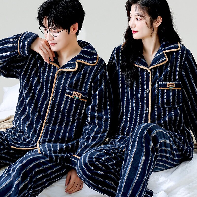 情侣睡衣女秋冬季加厚套装家居服男保暖长袖春秋珊瑚绒法兰绒外穿,女士内衣/男士内衣/家居服,睡衣/家居服套装,淘宝优惠券,粉丝福利购,淘宝优惠卷