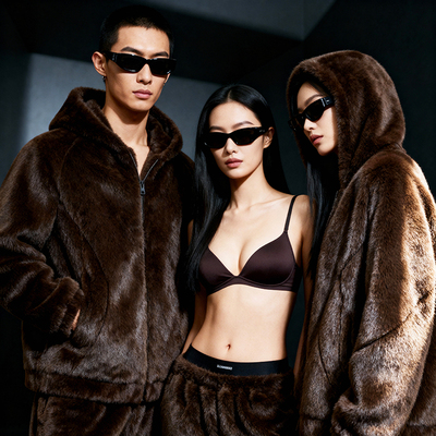 仿貂加厚新款睡衣家居服男女外穿套装冬季情侣仿皮草保暖新款防风