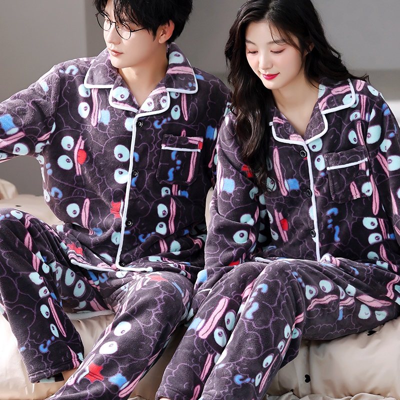 情侣睡衣女秋冬季加厚套装家居服男保暖长袖春秋珊瑚绒法兰绒外穿,女士内衣/男士内衣/家居服,睡衣/家居服套装,淘宝优惠券,粉丝福利购,淘宝优惠卷