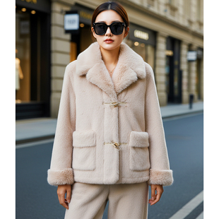 仿貂加厚睡衣家居服女士外穿套装冬季秋冬新款高贵高级