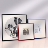 铝合金正方形画框装 裱字画十字绣装 裱框50国画框挂墙38框架定制