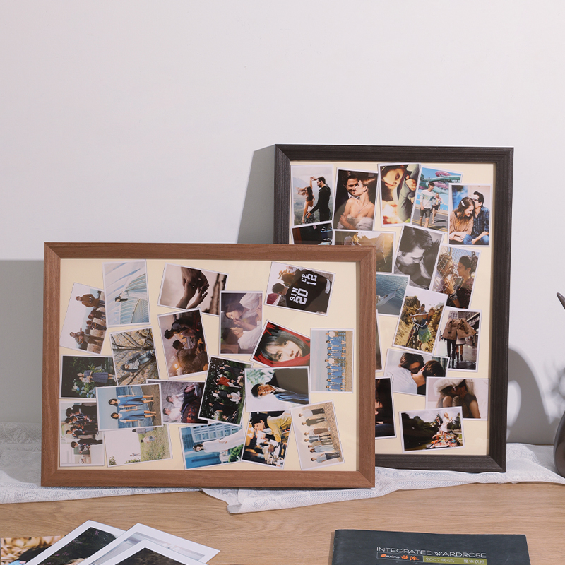 实木diy拍立得照片手工情侣礼物