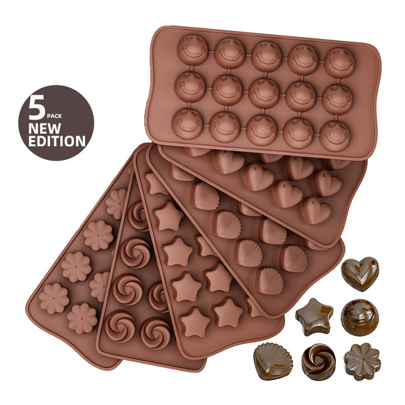 硅胶巧克力模具新款多款式 果冻冰格布丁烘焙模具DIY华夫饼翻糖模