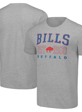 NFL球衣男夏季比尔队Buffalo Bills男士休闲运动长袖宽松短袖T恤