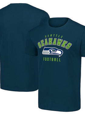 NFL球衣男夏季海鹰Seattle Seahawks男士休闲运动长袖宽松短袖T恤