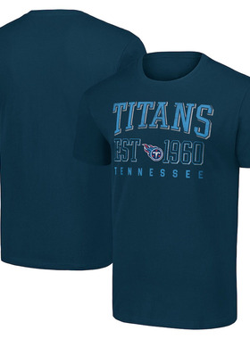 NFL球衣男夏季泰坦Tennessee Titans休闲运动长袖宽松男士短袖T恤