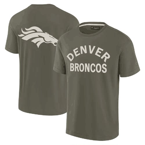 NFL橄榄球衣男夏季 丹佛野马Denver Broncos休闲运动宽松短袖T恤
