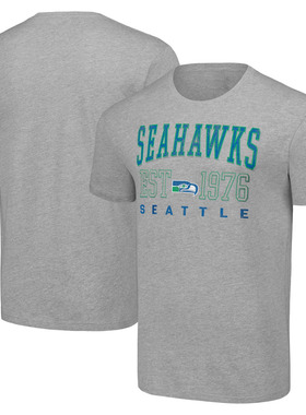 NFL球衣男夏季海鹰Seattle Seahawks休闲运动长袖宽松男士短袖T恤