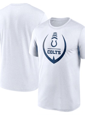 NFL球衣男夏季小马Indianapolis Colts休闲运动长袖宽松男短袖T恤