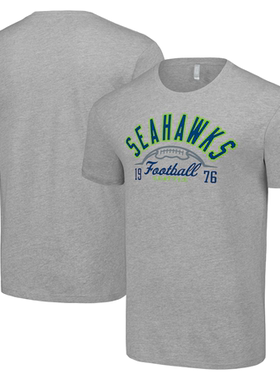 NFL球衣男夏季海鹰Seattle Seahawks休闲运动长袖宽松男士短袖T恤