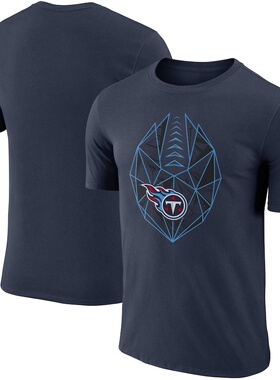 NFL球衣男夏季泰坦Tennessee Titans橄榄球服宽松男士速干短袖T恤