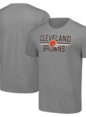 NFL球衣男夏季布朗Cleveland Browns男士休闲运动长袖宽松短袖T恤