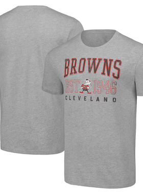 NFL球衣男夏季布朗Cleveland Browns男士休闲运动长袖宽松短袖T恤
